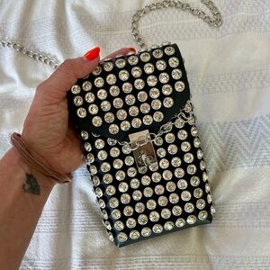 Rhinestone Mini Crossbody